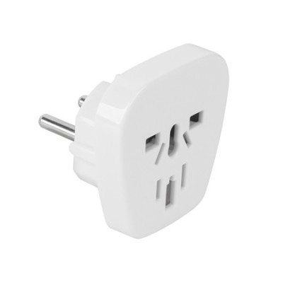 Adaptor tensiune universal 10A alb pentru Romania foto