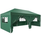 Outsunny Pavilion aprox. 6x3 m Stabil Rezistent la iarnă Pop-up Pavilon pliabil cu fereastră Ușă cu fermoar Panouri laterale Protecție UV | Aosom Roma