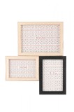 Cumpara ieftin Rama foto de perete din lemn natur negru si sticla Minimal 27 cm x 1.2 cm x 32 h