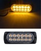 12 Led 12v 24v Lumina de intermitenta stroboscopica subtire