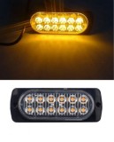 12 Led 12v 24v Lumina de intermitenta stroboscopica subtire