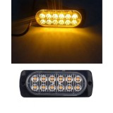 12 Led 12v 24v Lumina de intermitenta stroboscopica subtire