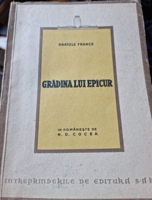 Anatole France - Gradina lui Epicur foto