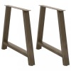 VidaXL Picioare de masă &icirc;n formă de A, 2 buc., 100x(72-73) cm, oțel