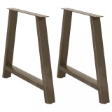 VidaXL Picioare de masă &icirc;n formă de A, 2 buc., 100x(72-73) cm, oțel
