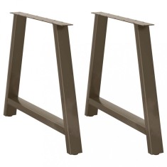 vidaXL Picioare de masă &icirc;n formă de A, 2 buc., 100x(72-73) cm, oțel