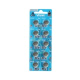 10x Vinnic 357/SR44W/G13 1.55V Silver Oxide baterie pentru ceas-Conținutul pachetului 1x Blister