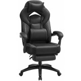 Scaun gaming ergonomic SONGMICS cu suport pentru picioare si spatar reglabil