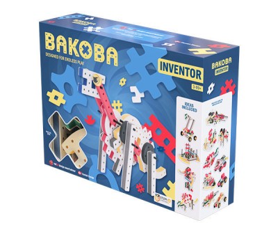 Kit constructie STEM Inventor, Bakoba, 65 piese foto