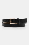 Answear Lab curea de piele femei, culoarea negru