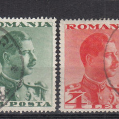 ROMANIA 1934 LP 108 CAROL II FARA POSTA UZUALE SERIE STAMPILATA