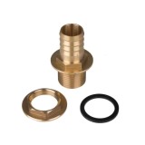 Set Conectori Butoi Ploaie din Alamă, 1 Inch &amp; 25mm, Instalare Ușoară