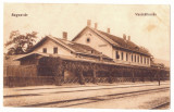5426 - SIGHISOARA, Mures, Railway Station - old postcard, CENSOR - used - 1917, Circulata, Printata