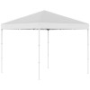 Pavilion pentru gradina/comercial, cadru metalic, material Oxford, pliabil, cu inaltime ajustabila, alb, 2.45x2.45x2.45 m GartenVIP DiyLine, ART