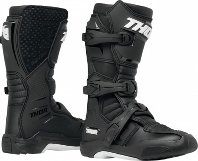 Cizme copii atv/cross Thor Blitz XR, culoare negru/alb marime 38 Cod Produs: MX_NEW 34110729PE foto