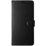 Husă tip carte cu stand Techsuit, aspect piele neagră, pentru Samsung Galaxy A07 4G