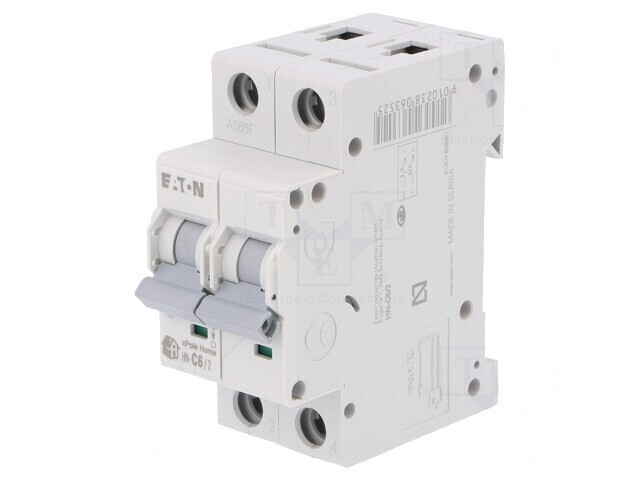 &Icirc;ntrerupător de Supracurent 6A 2P 230/400V 6kA