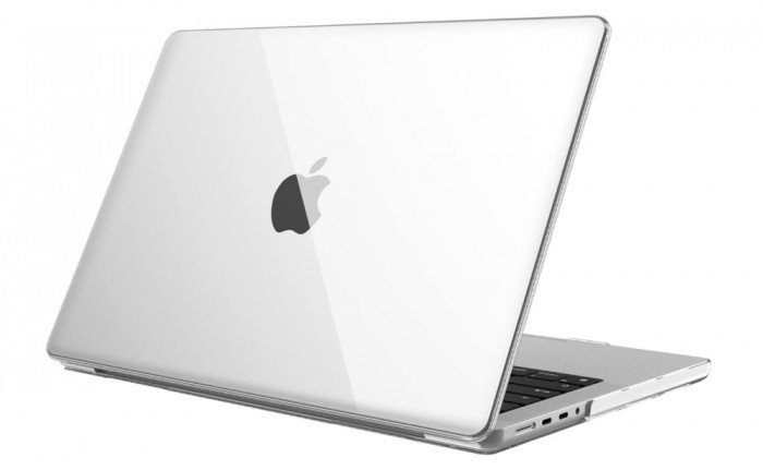 Carcasa FINTIE pentru MacBook Pro 14 A2442 M1 Pro Max, transparent - RESIGILAT