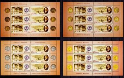 RO 2005 LP 1698c &amp;quot;D.C. Butculescu-160 ani n.&amp;quot;, COMPLET-4 tipuri/viniete dif.,MNH foto