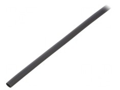 Manşon termocontractabil fără adeziv 3,2mm negru rolă