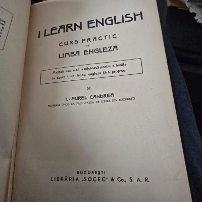 I Learn English. Curs practic de limba engleza (lipsa pagina de garda) foto