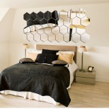 Oglinda Design Hexagon Acrilica Cristal &amp; Diamant - Luxury Home - 18 cm - 1 Buc