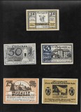 Set Notgeld 25 + 2 x 50 + 2 x 75 pf Stolzenau, Europa