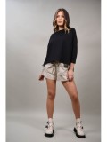 Cumpara ieftin PANTALON SCURTI CU BUZUNARE APLICATE POSITANO Bej S-M