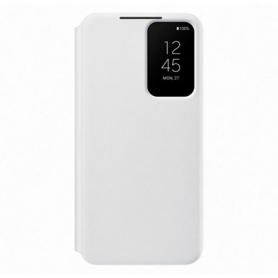 Husa telefon Samsung, Smart Clear View Cover pentru Samsung Galaxy S22+, White foto