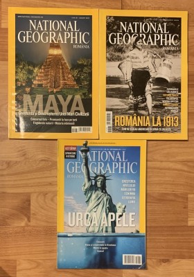 Set 3 reviste National geographic Romania foto