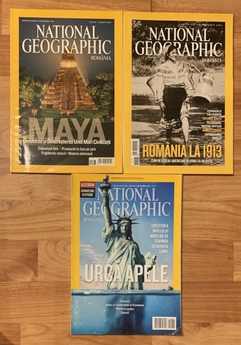 Set 3 reviste National geographic Romania