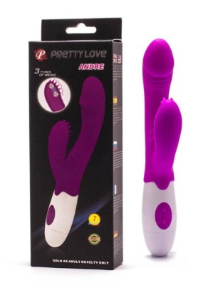 Vibrator Rabbit Andre, Violet, 20.5 cm foto