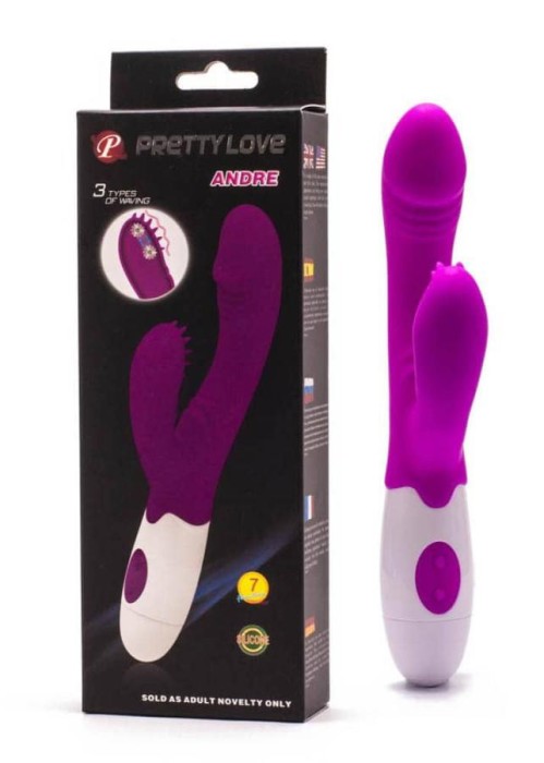 Vibrator Rabbit Andre, Violet, 20.5 cm