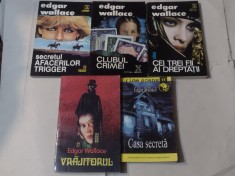 EDGAR WALLACE - 5 ROMANE~Secretul afacerilor Trigger+Clubul crimei+Cei trei.... foto