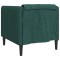 Fotoliu, verde inchis, material textil - 5
