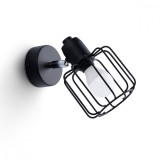 Lampă De Perete Beluci Negru Oțel 1 Bec Cu Tuburi Modern De Interior