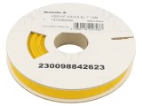 Manşon termocontractabil galben 9,5mm 13m fără adeziv