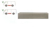 Segment reparatie panou lateral Vw Lt28/31/35 1975-04.1996 , partea Stanga, Inferior , Metal, Lungimea 1316 Mm,Inaltimea 280mm , Cu O Nervura, Pt Mod