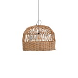 Cumpara ieftin Lustra (lemn de bananier) Erdon Boho Pako World Natural 60x60x45 cm