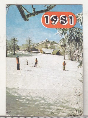 bnk cld Calendar de buzunar 1981 - OJT - Semenic foto