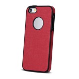 Husa APPLE iPhone 5\5S\SE - Cloth (Rosu)