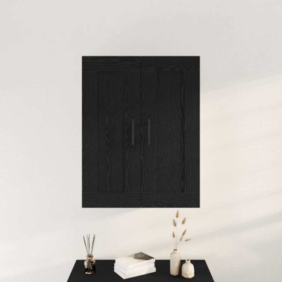 vidaXL Dulap de perete, stejar negru, 69,5x34x90 cm, lemn prelucrat foto
