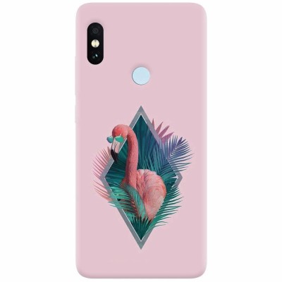 Husa silicon pentru Xiaomi Mi A2, Flamingo With Sunglass foto