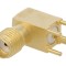 Conector SMA mamă 90&deg; PTFE aurit