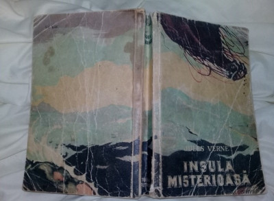 carte veche a anilor 50,jules verne insula misterioasa colectia cutezatorilor foto