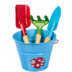 Set complet unelte de gradina pentru copii KIDS GARDEN - culoare albastra,... foto