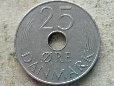 DANEMARCA-25 ORE 1976 foto