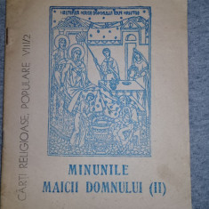 Carte(BROSURA) religioasa veche 1994,MINUNILE MAICII DOMNULUI,Pr.Birda Alexandru