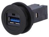 Soclu USB 22mm Harmony XB5 Negru IP20