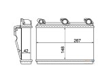 Radiator Incalzire BMW Seria 5 E34, 06.1987-01.1997, 518g, 518i, 520i; 525i, 525i/ix; 530i; 535i; 540i; benzina, versiunea fara filtru polen, alumini